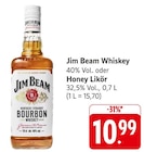 Whiskey Angebote von Jim Beam bei EDEKA Aschaffenburg für 10,99 €