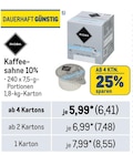 Kaffeesahne 10% im aktuellen Metro Prospekt für 6,41 €