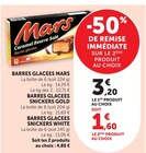 Promo Barres glacées à 1,60 € dans le catalogue Super U à Sombernon