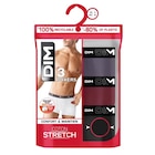 Boxers homme "coton stretch" - DIM en promo chez Carrefour Nanterre à 17,99 €