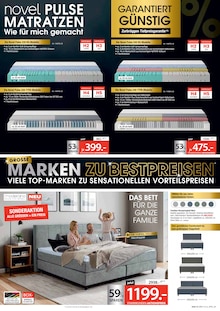 Matratze im Zurbrüggen Prospekt "MARKEN ZU BESTPREISEN" mit 20 Seiten (Essen)