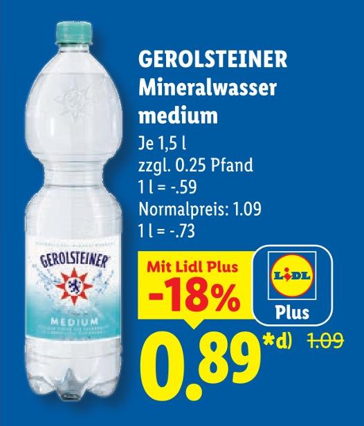 Mineralwasser medium