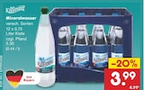 Mineralwasser im Netto Marken-Discount Prospekt Mineralwasser von Bad Kissinger im aktuellen Netto Marken-Discount Prospekt für 3,99 €