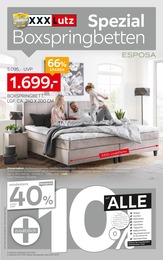 XXXLutz Möbelhäuser Prospekt für Hamburg mit 8 Seiten XXXLutz Möbelhäuser Prospekt für Hamburg: "Spezial Boxspringbetten", 8 Seiten, 03.10.2022 - 16.10.2022