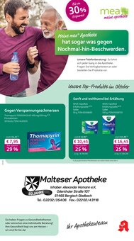 Aktueller mea - meine apotheke Prospekt (Bergisch Gladbach, 4 Seiten zum blättern mea - meine apotheke Prospekt Unsere September-Angebote mit 4 Seiten