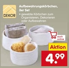Aktuelles Aufbewahrungskörbchen, 3er Set Angebot bei Netto Marken-Discount in Dresden ab 4,99 €
