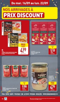 Promotion Plat cuisiné surgelé dans le prospectus Aldi, valable du 16/09/2025 au 22/09/2025 Promo Plat cuisiné surgelé dans le catalogue Aldi du moment à la page 18