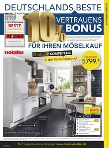 Kühlschrank im BRAUN Möbel-Center Prospekt "10% VERTRAUENSBONUS FÜR IHREN MÖBELKAUF" mit 6 Seiten (Rastatt)