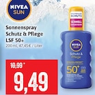 Sonnenspray Schutz & Pflege LSF 50+ Angebote von Nivea Sun bei Kaufhaus Stolz Kiel für 9,49 €