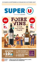 Prospectus Super U à Carcans, "La foire aux vins", 92 pages, 26/09/2023 - 08/10/2023