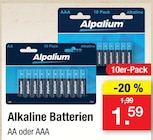 Alkaline Batterien im Angebot bei Zimmermann in Bremen Alkaline Batterien Angebote von Alpalium bei Zimmermann Bremen für 1,59 €