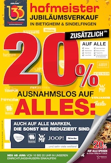 hofmeister Prospekt "JUBILÄUMSVERKAUF" mit  Seiten (Heilbronn)