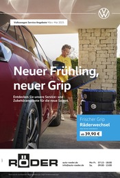 Aktueller Volkswagen Prospekt mit Holz, "Neuer Frühling, neuer Grip", Seite 1