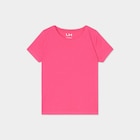 T-shirt manches courtes en coton rose fushia fille - La Halle T-shirt manches courtes en coton rose fushia fille à 2,99 € dans le catalogue La Halle