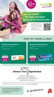 Aktueller mea - meine apotheke Prospekt "Unsere Oktober-Angebote" Seite 1 von 4 Seiten für Ronnenberg
