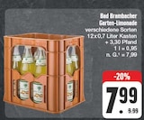 EDEKA Kubschütz - Garten-Limonade Angebot im Prospekt Garten-Limonade bei EDEKA im Kubschütz Prospekt für 7,99 €