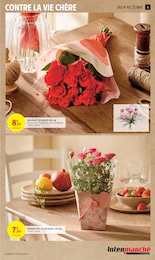 Prix et réduction Fleurs dans le prospectus Intermarché en cours Offre Fleurs dans le catalogue Intermarché du moment à la page 5