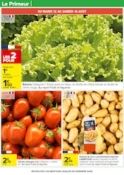 Tomate Angebote im Prospekt "PRODUITS LAITIERS & VÉGÉTAUX !" von Carrefour auf Seite 38