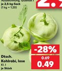 Kohlrabi im Angebot bei Kaufland in Gera Kohlrabi Angebote bei Kaufland Gera für 0,49 €