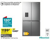 Réfrigérateur multi-portes - HISENSE - But à Talence Réfrigérateur multi-portes - HISENSE en promo chez But Talence à 1 199,00 €