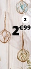 DÉCORATION BOULE ET CORDAGE - Gifi DÉCORATION BOULE ET CORDAGE à 2,99 € dans le catalogue Gifi