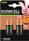 Piles rechargeables AAA - Duracell dans le catalogue Monoprix