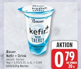 Kefir + Drink von Bauer für 0,79 € bei EDEKA im Angebot Kefir + Drink von Bauer im aktuellen EDEKA Prospekt