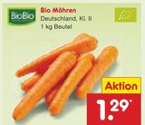 Bio Möhren von BioBio für 1,29 € bei Netto Marken-Discount im Angebot Bio Möhren von BioBio im aktuellen Netto Marken-Discount Prospekt