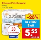 Toilettenpapier im Angebot bei Netto Marken-Discount in Bochum Toilettenpapier Angebote von Glücksblatt bei Netto Marken-Discount Bochum für 5,55 €