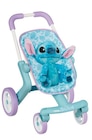 Poussette et peluche Stitch - SMOBY dans le catalogue Carrefour