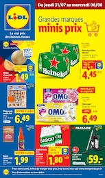 Catalogue Supermarchés de Lidl à Sainte-Consorce, avec 73 pages Prospectus Supermarchés de Lidl à Sainte-Consorce: "Grandes marques minis prix", 73 pages, 31/07/2025 - 06/08/2025