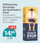 Quickstop – das Buchstaben-Duell im V-Markt Prospekt Quickstop – das Buchstaben-Duell von ATM Gaming im aktuellen V-Markt Prospekt für 14,99 €