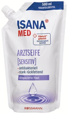 Seife von ISANA MED bei Rossmann Seife von ISANA MED für 1,59 € bei Rossmann im Prospekt "Mein Drogeriemarkt"
