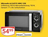 Mikrowelle mit Grill PC-MWG 1208 im Angebot bei GLOBUS in Neubrandenburg Mikrowelle mit Grill PC-MWG 1208 Angebote von Profi Cook bei GLOBUS Neubrandenburg für 54,99 €