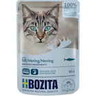 Bozita Cat Pouch Häppchen in Soße mit Hering 85 g bei Zookauf im Prospekt "" für 0,99 €