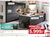 Siemens im XXXLutz Prospekt Einbauküche Seal von c'elina im aktuellen XXXLutz Prospekt für 5.999,00 €