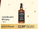 Whiskey Angebote von Jack Daniel's bei Metro Nettetal für 16,65 €