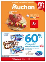 Catalogue Auchan à Boulogne-Billancourt, avec 50 pages Prospectus Auchan à Boulogne-Billancourt, "60% d'économie sur votre compte", 50 pages, 12/05/2021 - 23/05/2021
