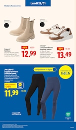 Prix et réduction Chaussures Femme dans le prospectus Lidl en cours Offre Chaussures Femme dans le catalogue Lidl du moment à la page 59