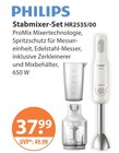 Stabmixer-Set HR2535/00 im V-Markt Prospekt Stabmixer-Set HR2535/00 von Philips im aktuellen V-Markt Prospekt für 37,99 €