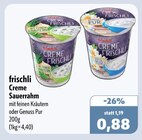 Aktuelle Sahne Angebote bei aktiv & irma in Oldenburg Aktuelles Creme Sauerrahm mit feinen Kräutern Angebot bei aktiv & irma in Oldenburg ab 0,88 €
