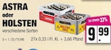ASTRA oder HOLSTEN für 9,99 € bei EDEKA im Angebot ASTRA oder HOLSTEN im aktuellen EDEKA Prospekt