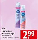 Nivea Haarspray oder Schaumfestiger im Angebot bei famila Nordost in Celle Nivea Haarspray oder Schaumfestiger Angebote bei famila Nordost Celle für 2,99 €