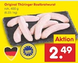 Aktuelles Original Thüringer Rostbratwurst Angebot bei Netto Marken-Discount in Cottbus ab 2,49 €