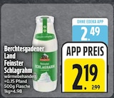 Feinster Schlagrahm von Berchtesgadener Land im aktuellen EDEKA Prospekt für 2,19 €
