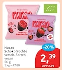 Schokofrüchte von Nucao im aktuellen budni Prospekt