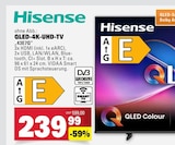 QLED-4K-UHD-TV 43E7Q Angebote von Hisense bei E center Schwäbisch Gmünd für 239,99 €