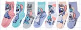 Lot de 7 paires de chaussettes enfant licence - Disney Stitch en promo chez Intermarché Tours à 4,90 €