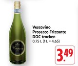 Prosecco Frizzante DOC trocken - Vescovino en promo chez EDEKA Haguenau à 3,49 €