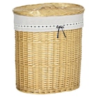 HOMCOM Wäschekorb natur Edelstahl B/H/L: ca. 38x51x57 cm von  im aktuellen POCO Prospekt für 45,99 €